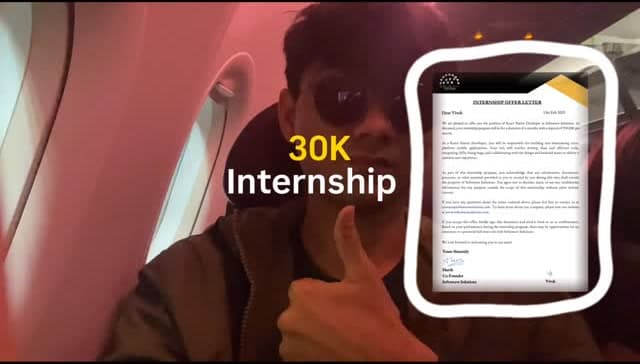 Original cover of Vivek’s A first internship, made practical. Reel